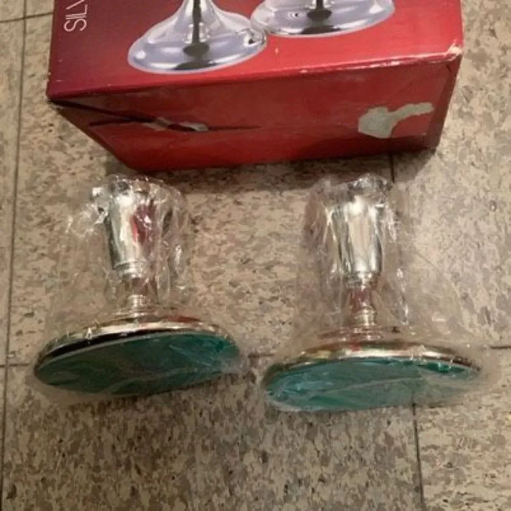 F.B. Rogers Silverplate 3 1/2” Candlesticks